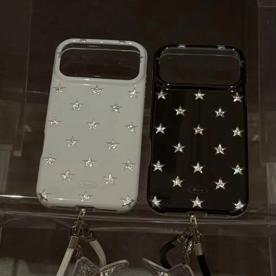 Phone Cases Korea - 韓国風フルスクリーンレーザースターシャイニングフォンケース iPhone Ultra 18 17 AIR