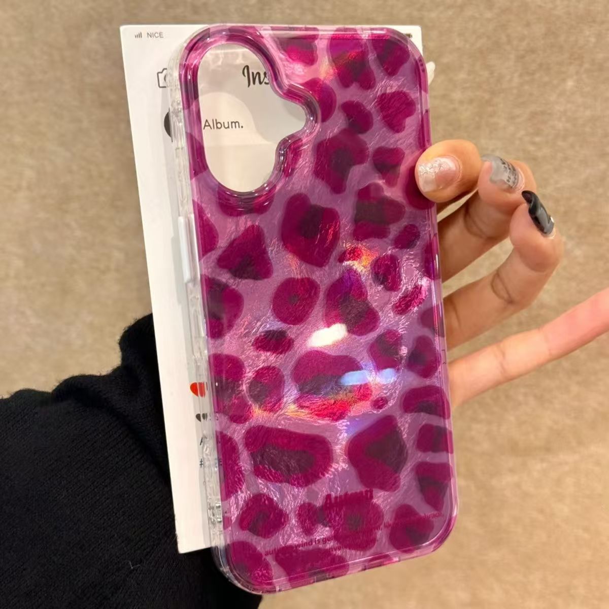 Phone Cases Purple - パープルレオパード柄のiPhoneケース iPhone 15 17 14 16