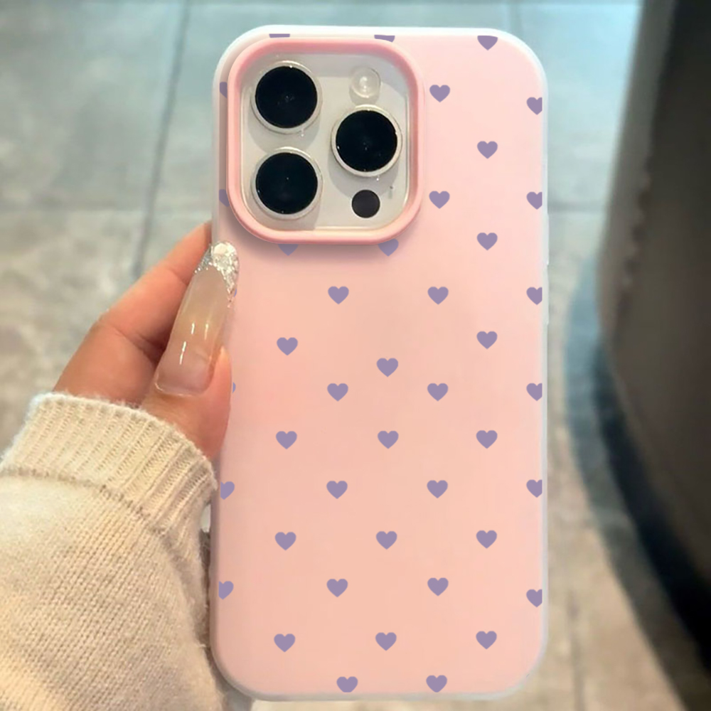 Phone Cases Purple - パープルミニマリストハート型スマホケース Xiaomi 11 Lite 5G 14T