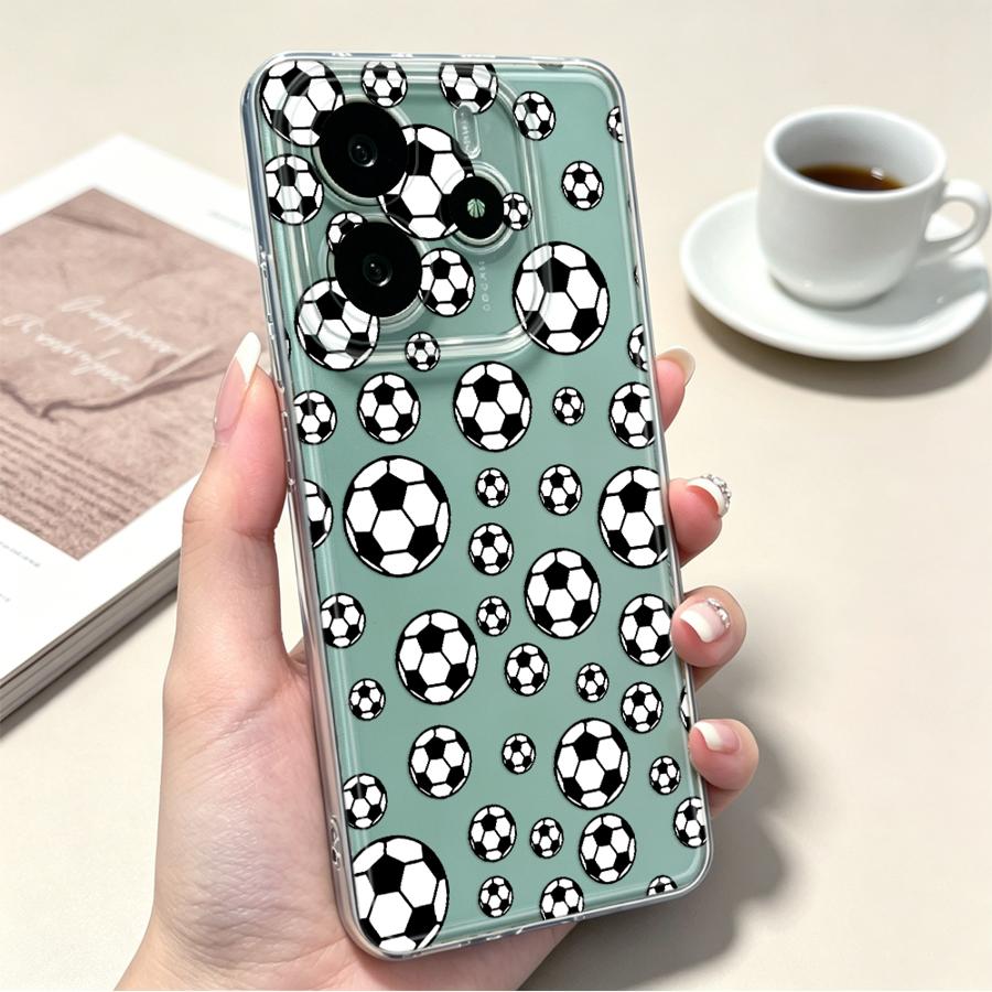 Phone Cases Funny - 面白いフットボールケース Xiaomi Poco X3 Pro X3