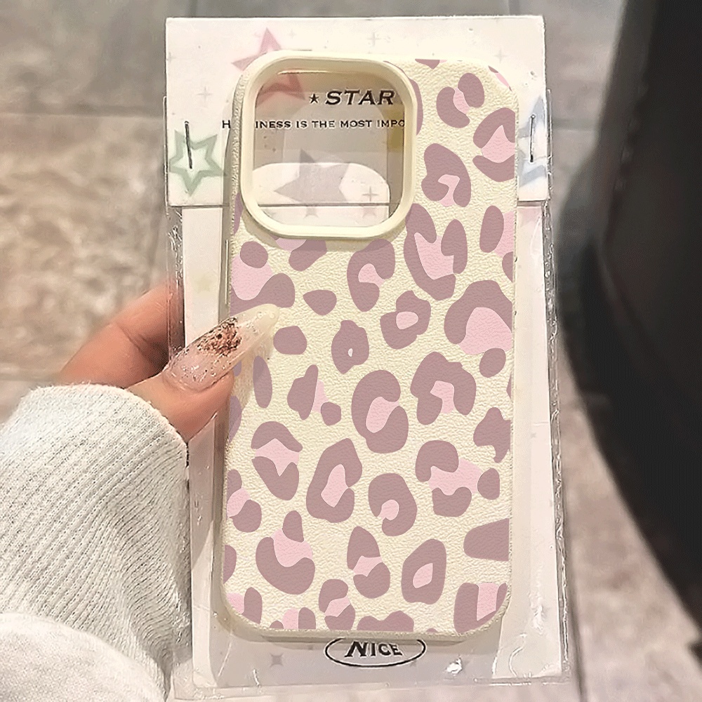 Phone Cases Purple - 淡い紫のレオパード柄iPhoneケース iPhone 17 16 15 14