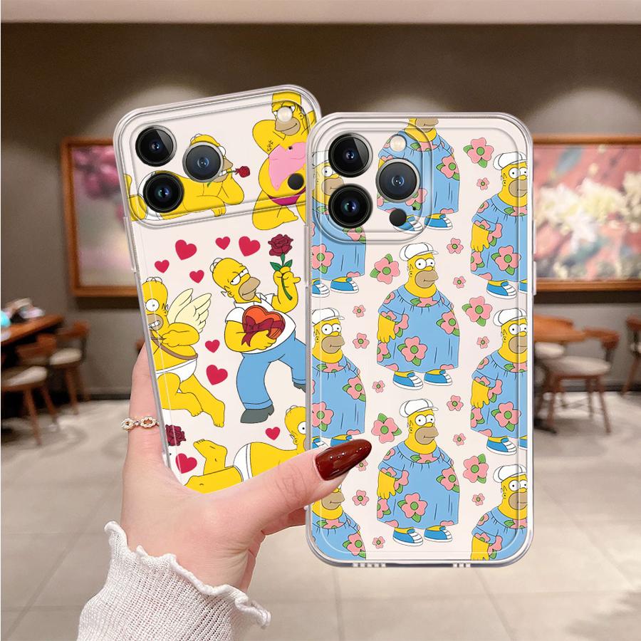 Phone Cases Funny - シンプソンズ 面白いホーマー柄ケース iPhone 17 Pro Max