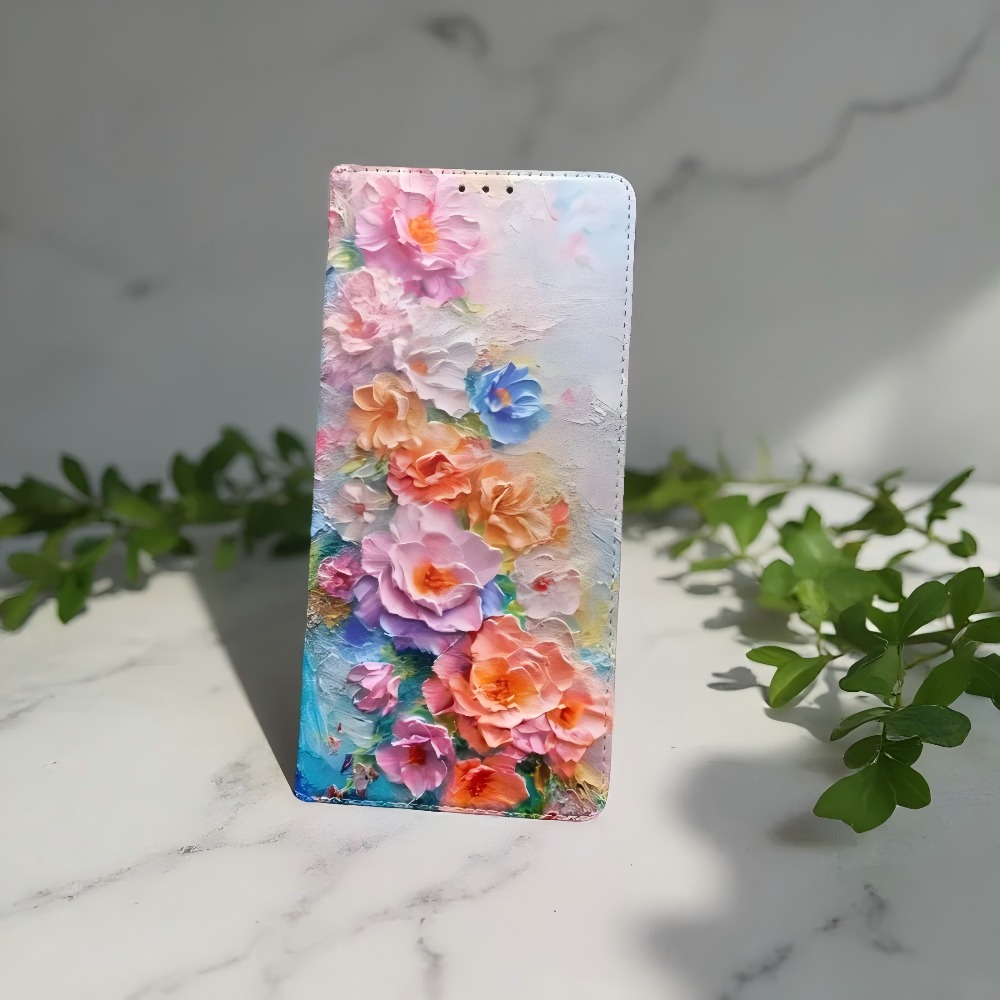 Phone Cases Samsung S23 - 塗装済み磁気フリップレザーウォレットケース Samsung Galaxy S26 Ultra S25
