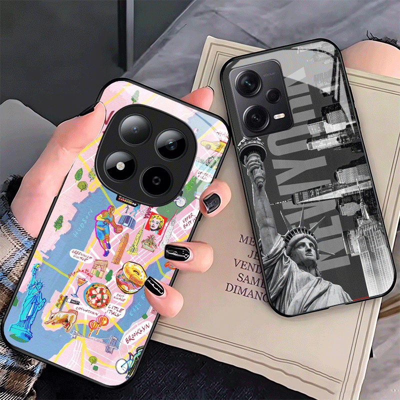Phone Cases Nyc - ニューヨークシティ ガラス製スマホケース Xiaomi Redmi Note 15