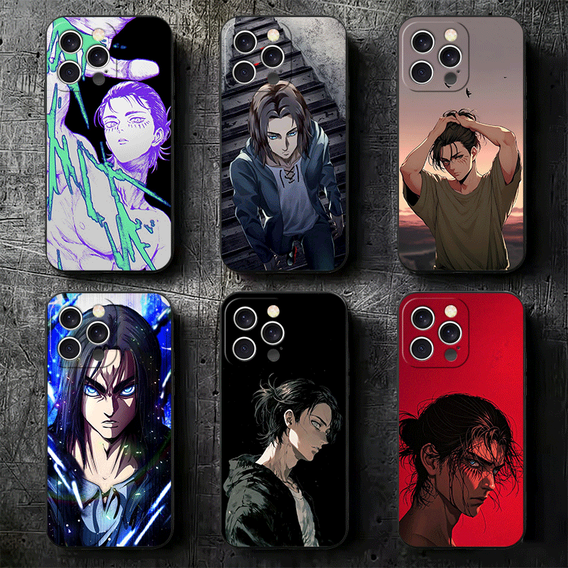Phone Cases On Shein - 進撃の巨人 エレン・イェーガー ソフトフォンケース iPhone 16 16E