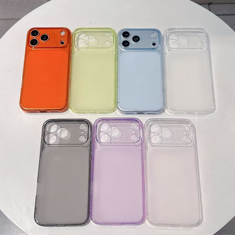 Transparent Thin Case - 超薄型透明クリアシリコン製iPhoneケース iPhone 17 16 15 14