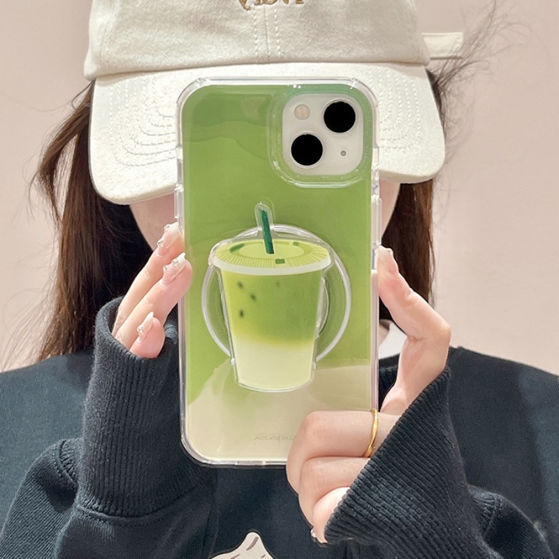 Phone Cases Quirky - 新しいデザインの韓国風可愛い漫画柄MagSafe対応スマホ用マグネット式グリップトックスタンド、iPhone用面白い折りたたみ式ワイヤレス充電ケースホルダー