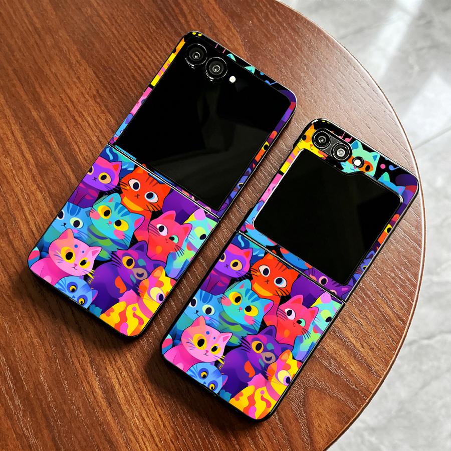 Phone Cases Z Fold 4 - フルカバーキャットフォンカバーケース Samsung Galaxy Z Flip 7