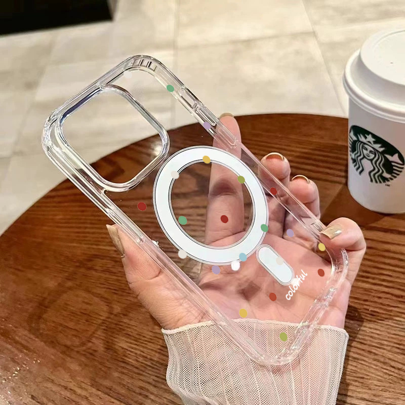 INS韓国クリエイティブカラーウェーブドット柄スマホケース  - Phone Cases Korea のレビューと価格