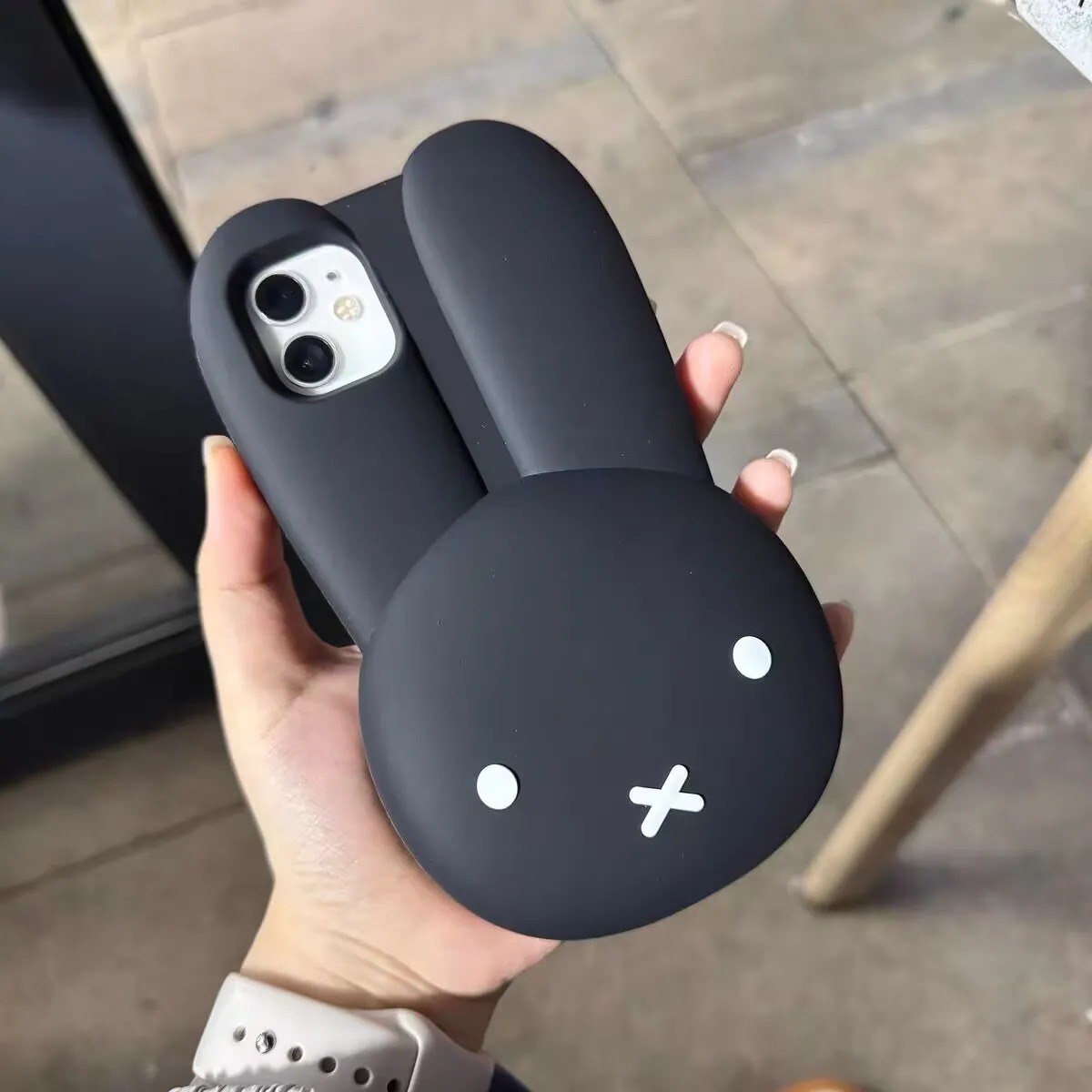 ミッフィーウサギ黒シリコン電話ケース漫画大きな耳ミッフィーア - Phone Cases Big W のレビューと価格