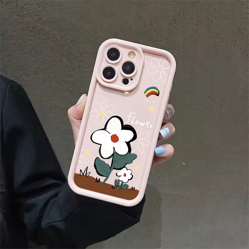 ラッキーカートゥーンフラワー ソフトTPU製 耐衝撃 スマホ - Phone Cases Drop Proof のレビューと価格