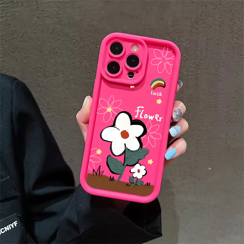 ラッキーカートゥーンフラワー ソフトTPU製 耐衝撃 スマホ - Phone Cases Drop Proof のレビューと価格