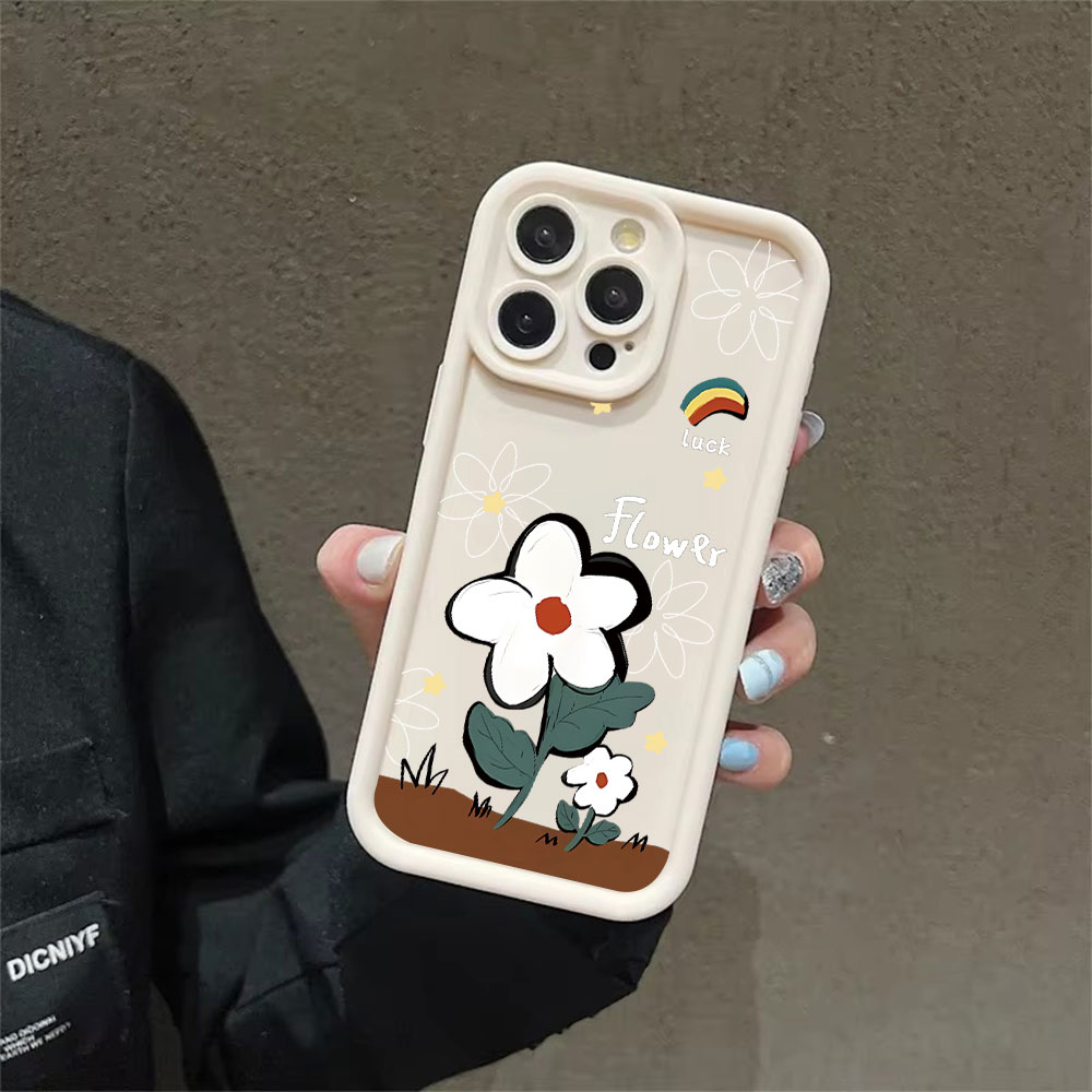 ラッキーカートゥーンフラワー ソフトTPU製 耐衝撃 スマホ - Phone Cases Drop Proof のレビューと価格