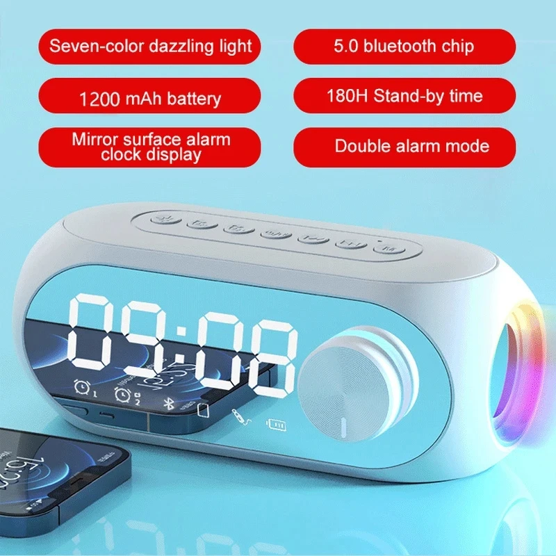 目覚まし時計ラジオ FM Bluetooth スピーカー ポ - Phone Cases Big W のレビューと価格