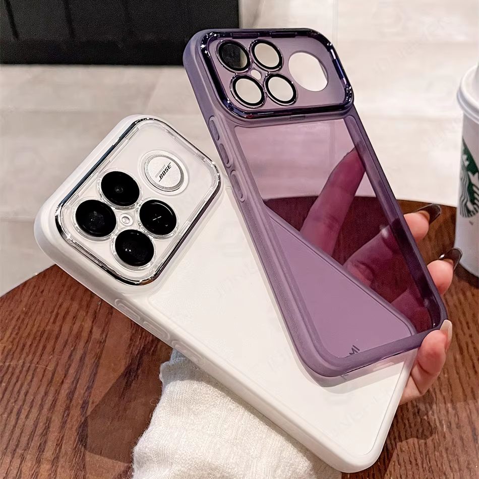 レンズ保護フィルム付きシンプルな滑り止め透明TPUケース R - Transparent Thin Case のレビューと価格