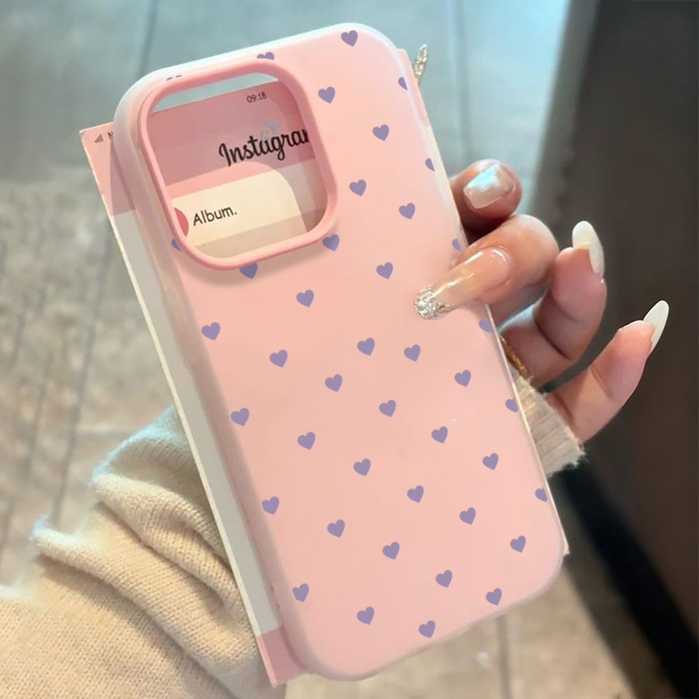 パープルミニマリストハート型スマホケース Xiaomi 11 - Phone Cases Purple のレビューと価格