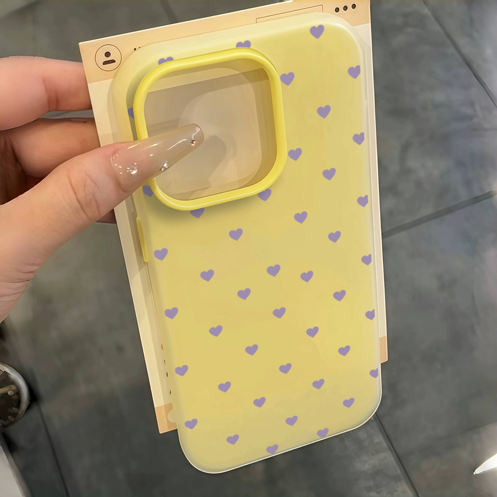 パープルミニマリストハート型スマホケース Xiaomi 11 - Phone Cases Purple のレビューと価格