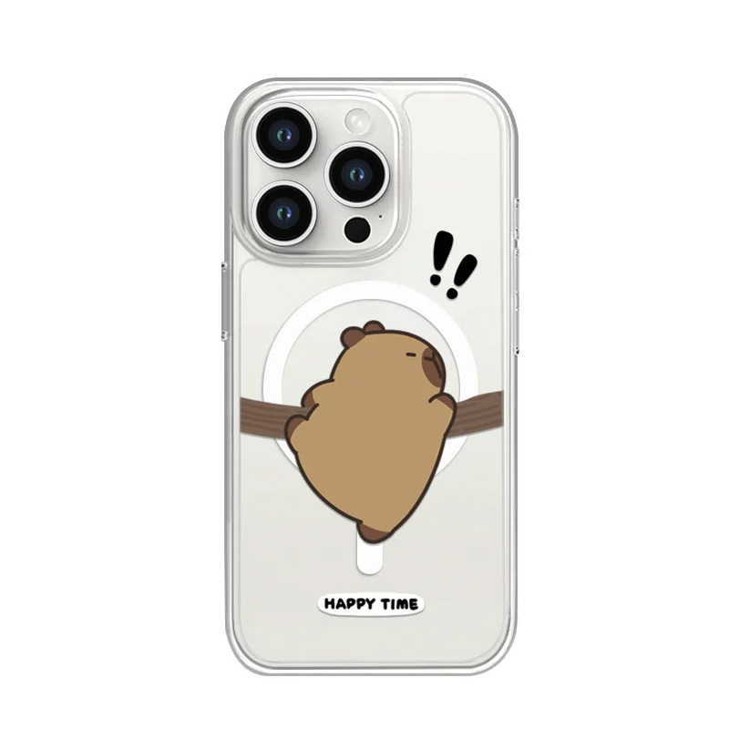 キュートで面白い木登りカピバラカップルが可愛いマグセーフ対応 - Phone Cases Quirky のレビューと価格