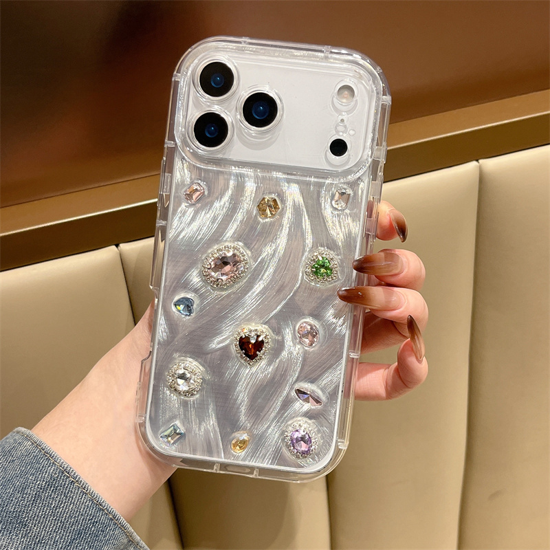韓国カラージェムストーン樹脂製キュートなiPhoneケース  - Phone Cases Korea のレビューと価格