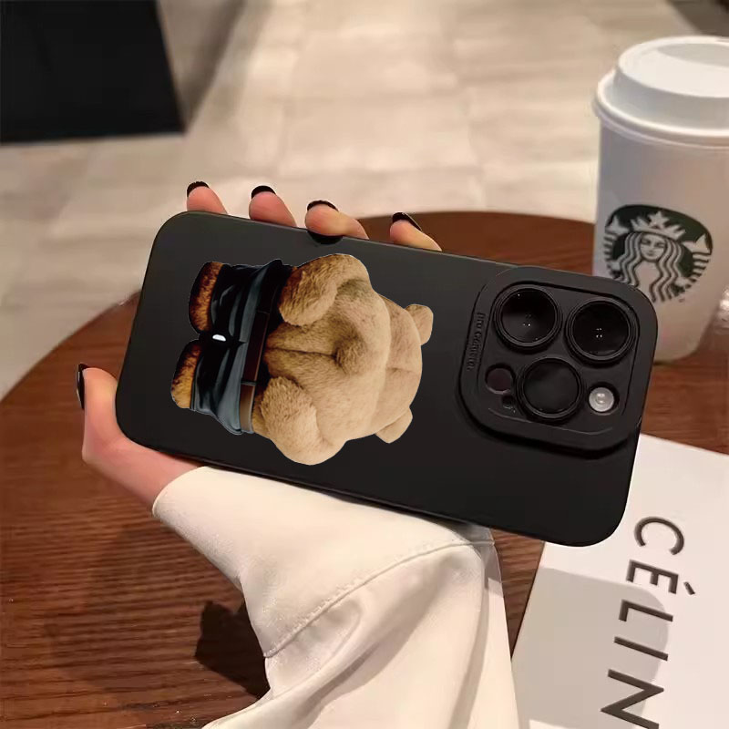面白いクールなクマのシリコン製スマホケース iPhone 1 - Phone Cases Quirky のレビューと価格