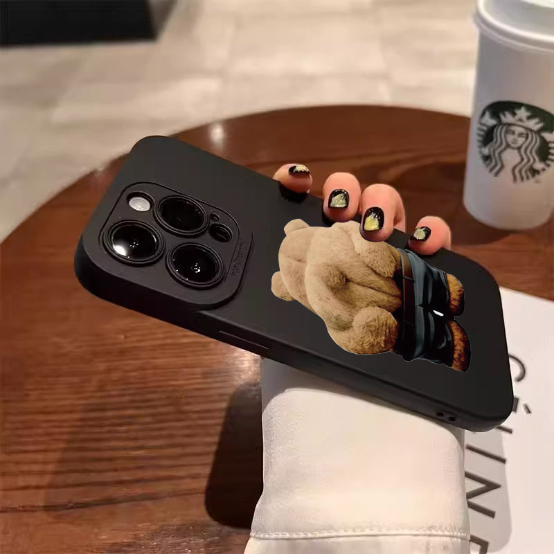 面白いクールなクマのシリコン製スマホケース iPhone 1 - Phone Cases Quirky のレビューと価格