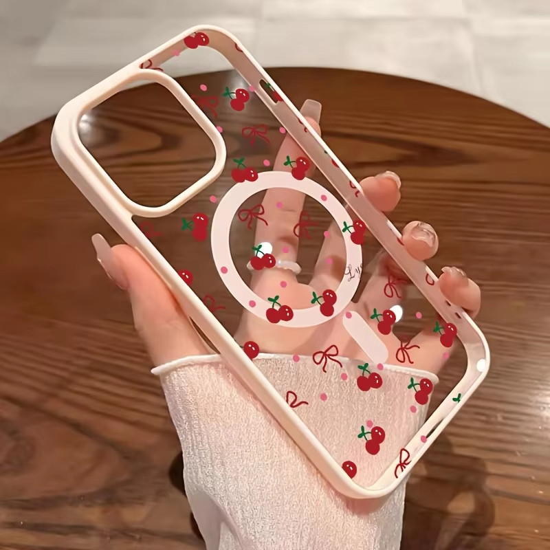 赤い桜柄のマグネット式iPhoneケース iPhone 17 - Phone Cases Hard のレビューと価格