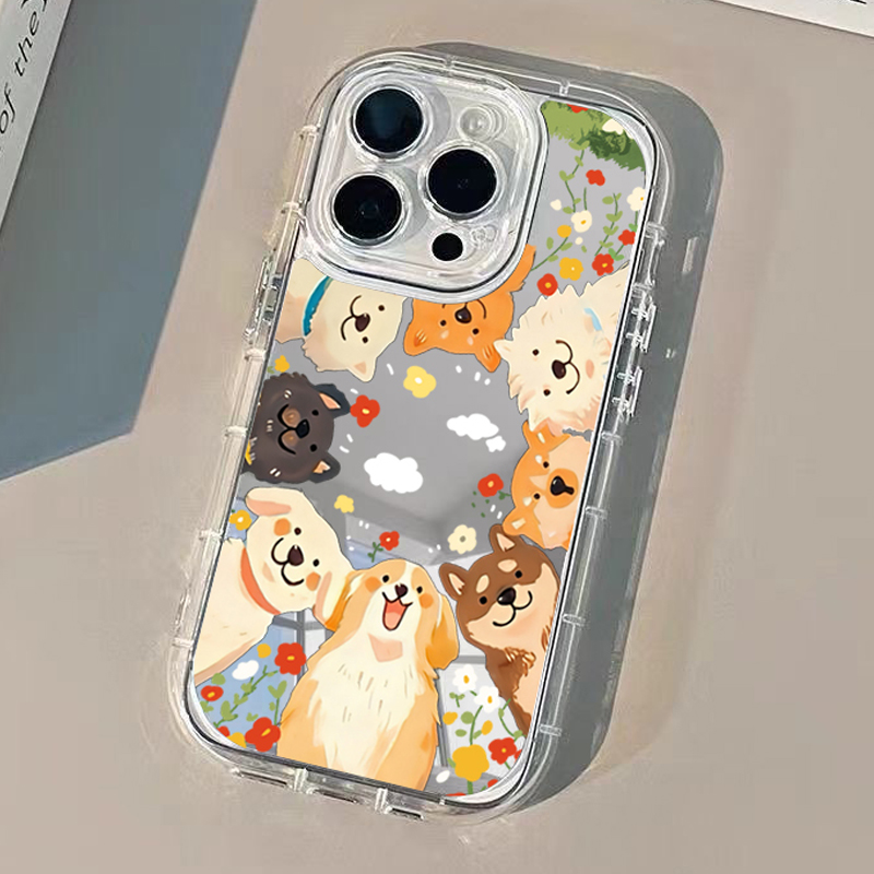 漫画風おもしろ子犬柄iPhoneケース iPhone 16  - Phone Cases Quirky のレビューと価格