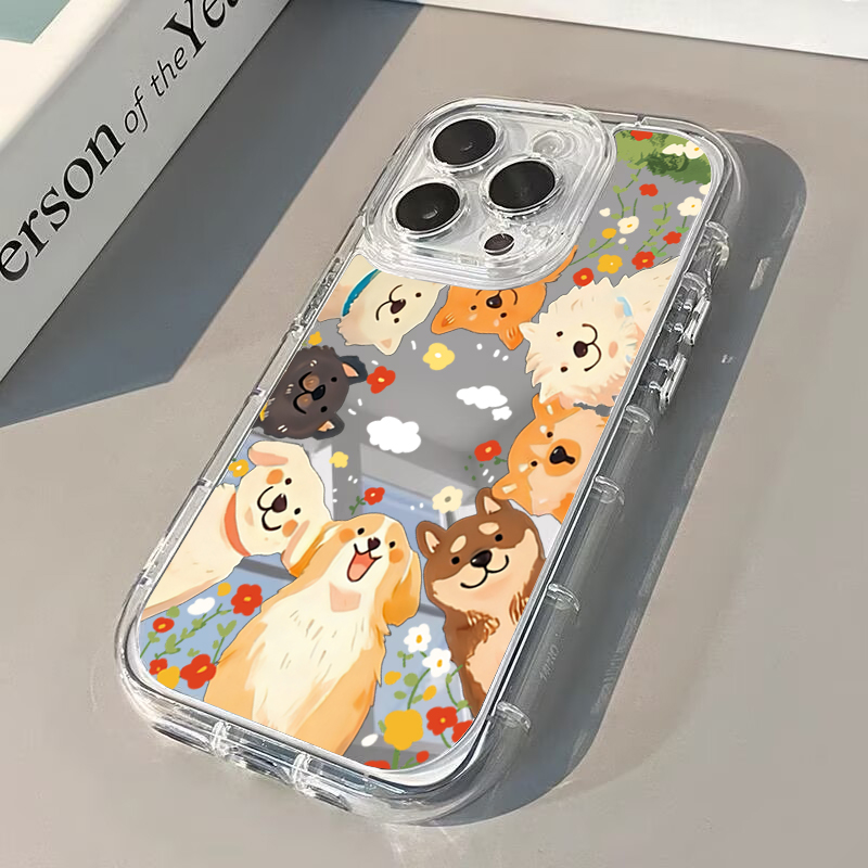 漫画風おもしろ子犬柄iPhoneケース iPhone 16  - Phone Cases Quirky のレビューと価格