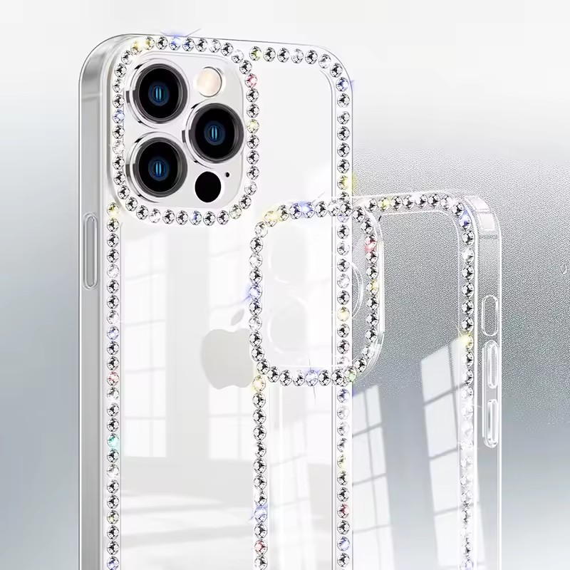 グリッターブリンブリンダイヤモンドクリア電話ケース Moto - Phone Cases Loopy のレビューと価格