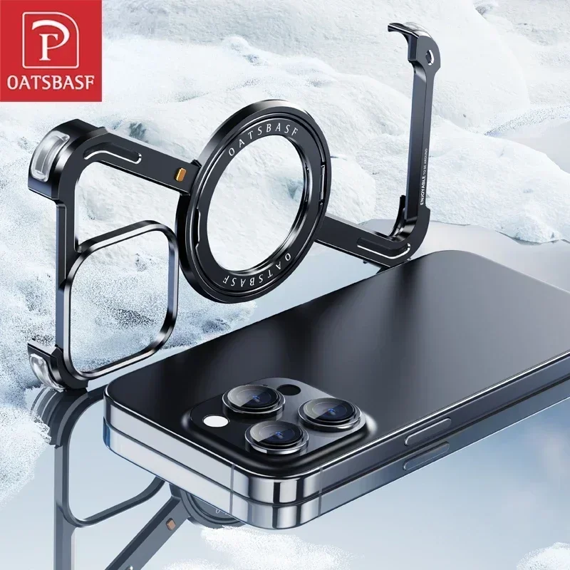 Oatsbasf-z字型の金属製Magsafe電話ケース、電 - Phone Cases Nyc のレビューと価格