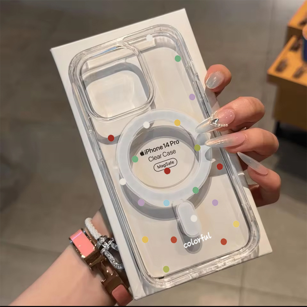 INS 韓国風 カラフル ウェーブドット柄 スマホケース i - Phone Cases Korea のレビューと価格