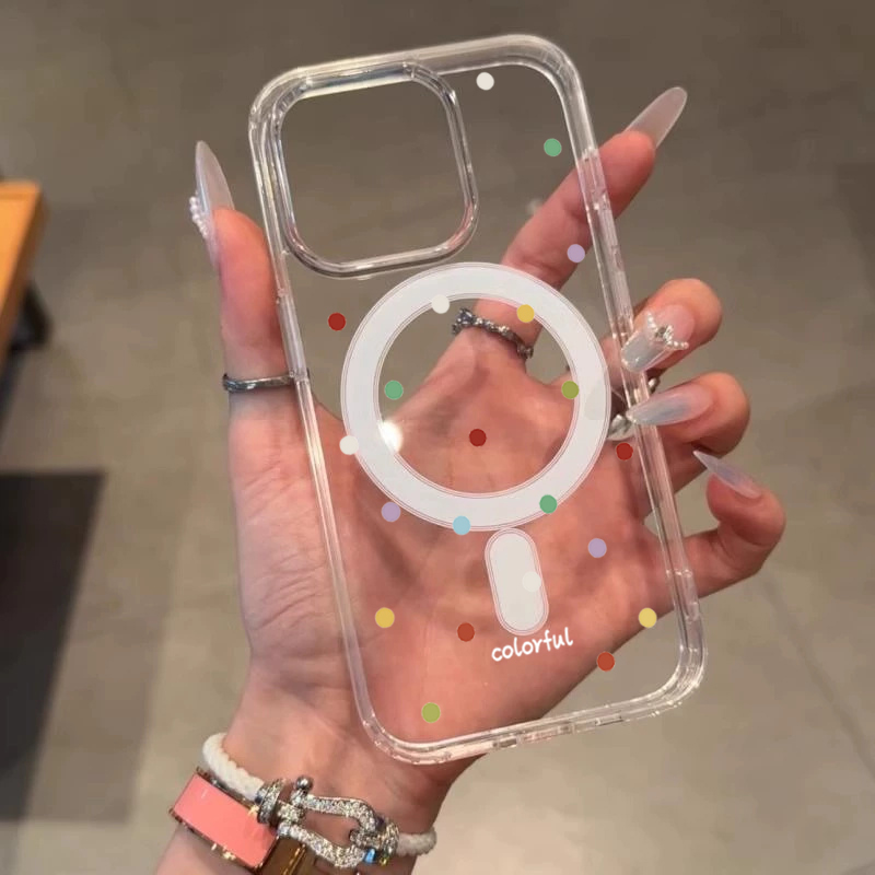 INS 韓国風 カラフル ウェーブドット柄 スマホケース i - Phone Cases Korea のレビューと価格