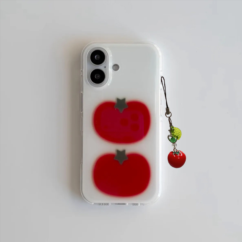 韓国風 インス風 テッド トマト 漫画 かわいい クリエイテ - Phone Cases Korea のレビューと価格