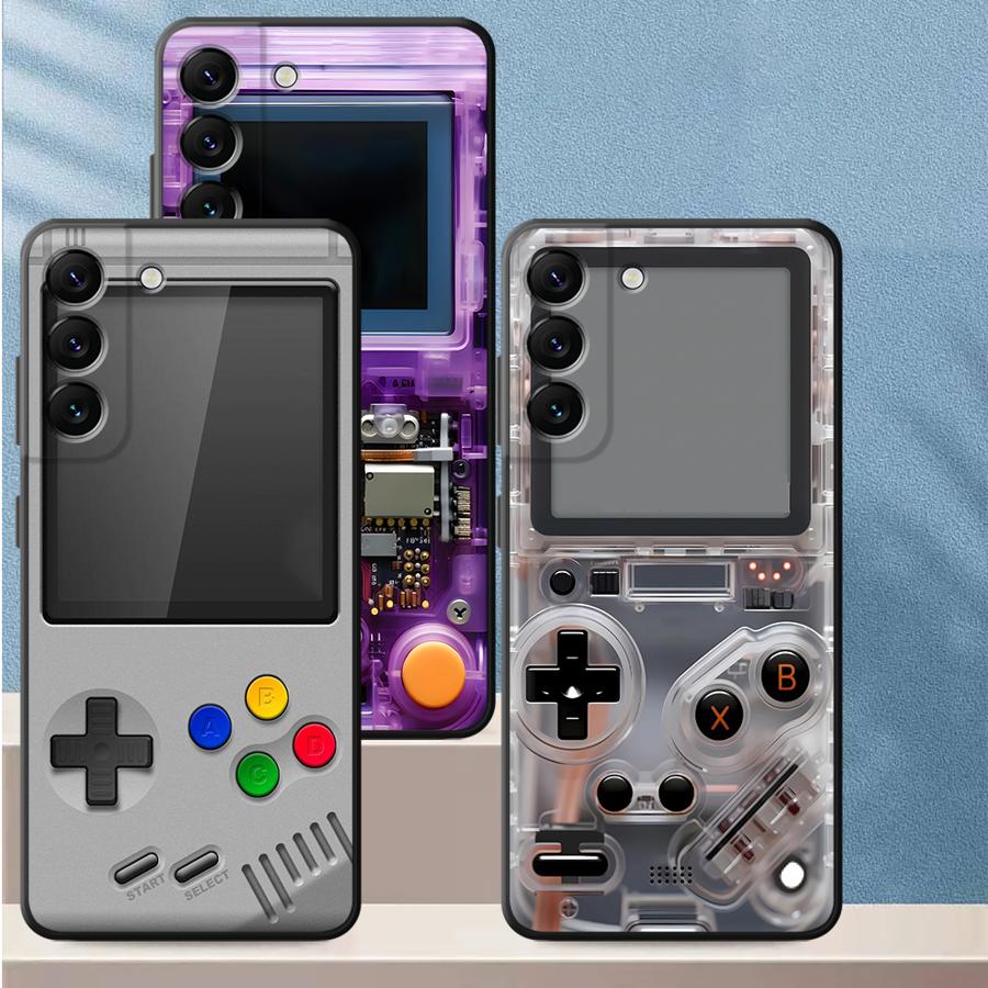パープルゲーミングコンソール風スマホケース サムスン Gal - Phone Cases Purple のレビューと価格