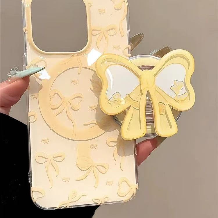 黄色の蝶ネクタイシェイク漫画マグセーフ電話用磁気グリップトッ - Phone Cases Quirky のレビューと価格