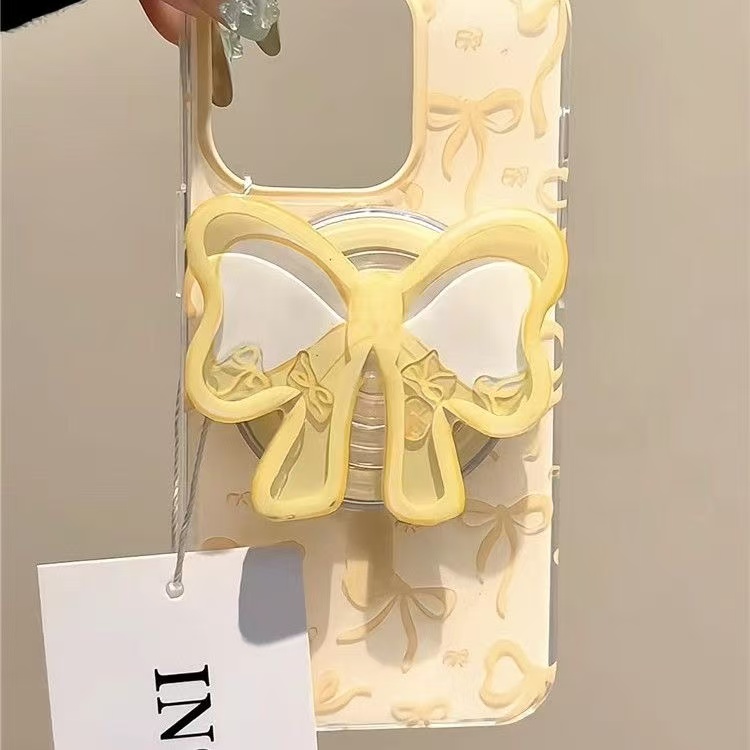 黄色の蝶ネクタイシェイク漫画マグセーフ電話用磁気グリップトッ - Phone Cases Quirky のレビューと価格
