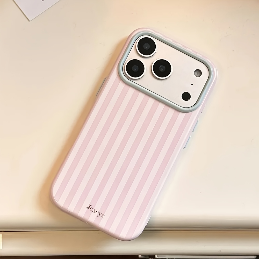 高級韓国ファッションストライプキャンディカラー ソフトフォン - Phone Cases Korea のレビューと価格