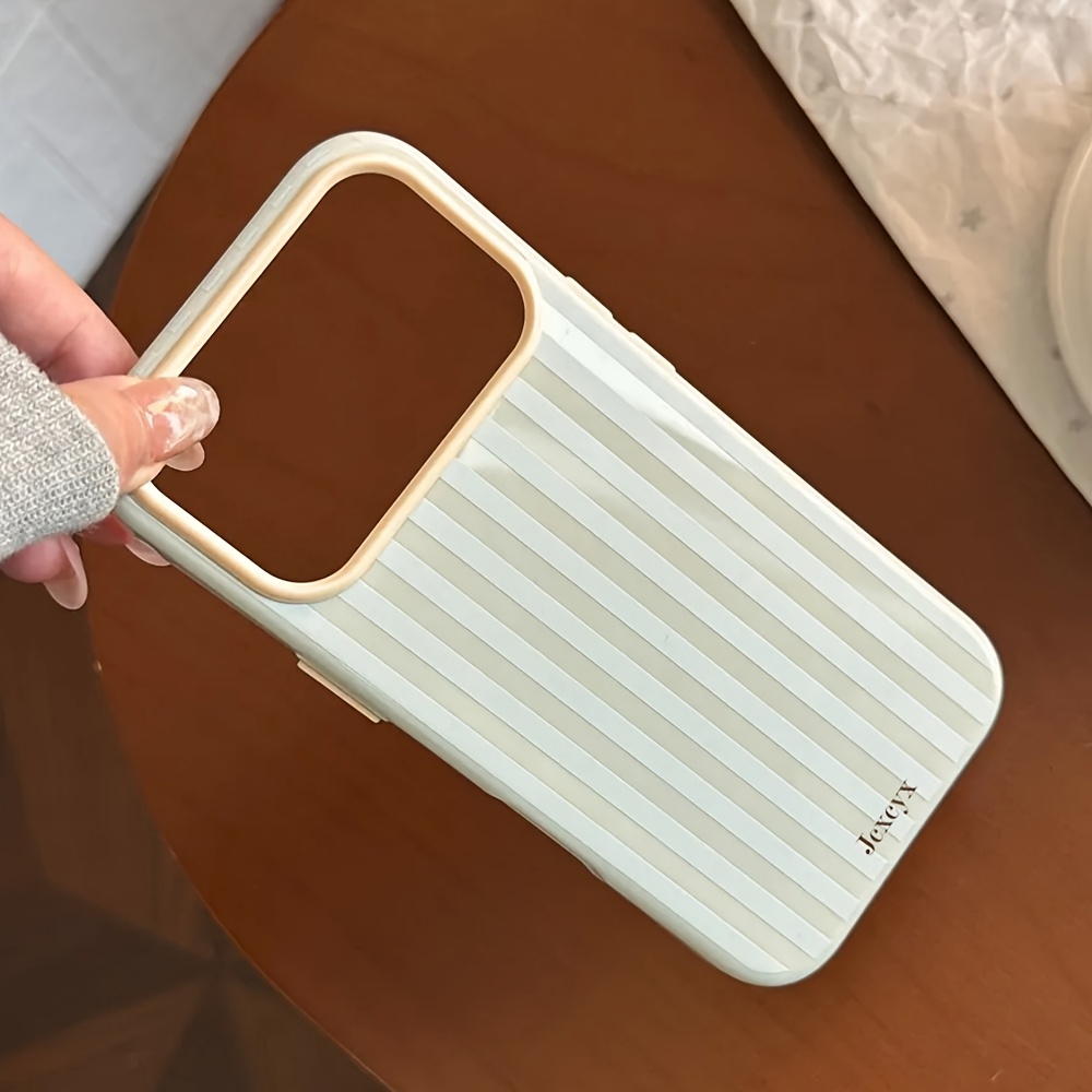 高級韓国ファッションストライプキャンディカラー ソフトフォン - Phone Cases Korea のレビューと価格