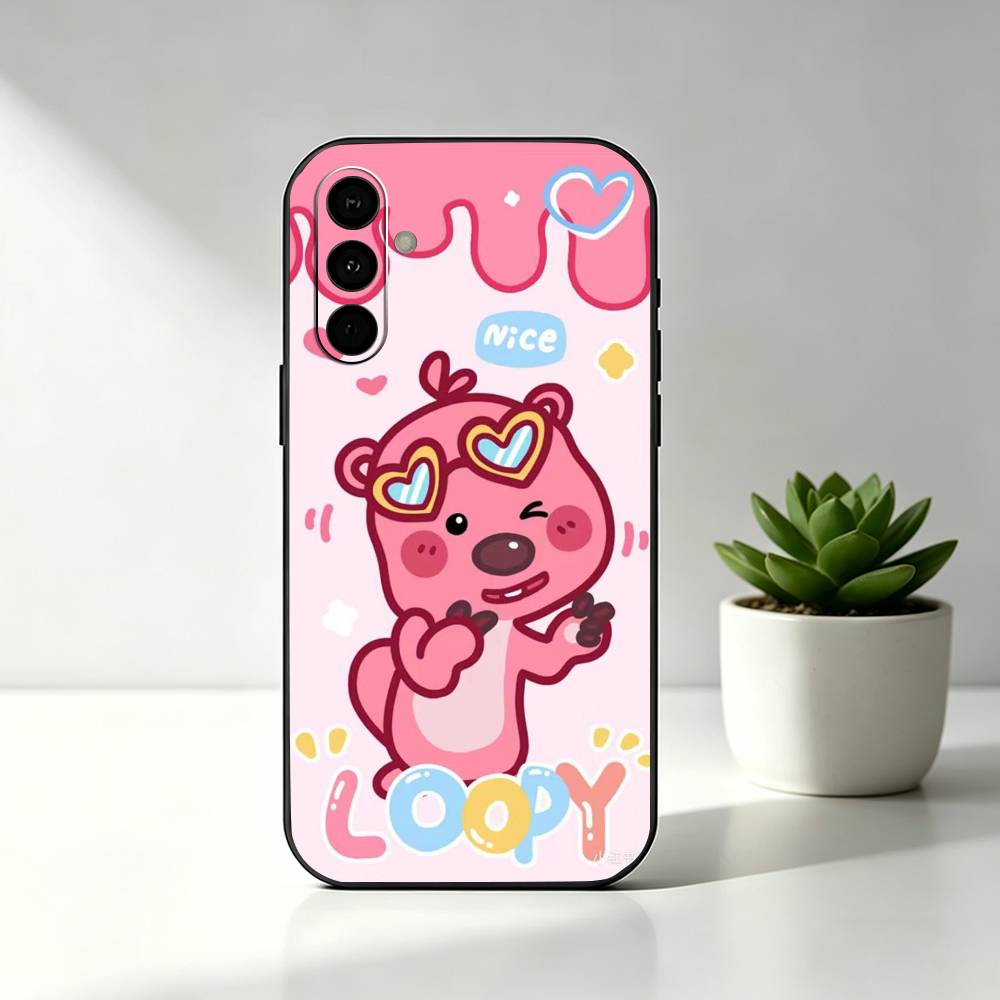 c-Cute L-Loopys ギフト電話ケース ブラック  - Phone Cases Loopy のレビューと価格