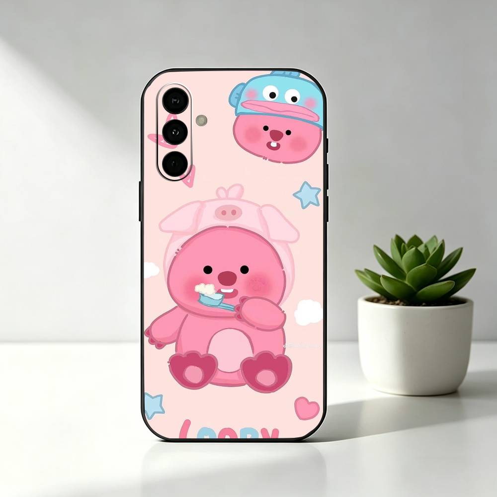c-Cute L-Loopys ギフト電話ケース ブラック  - Phone Cases Loopy のレビューと価格