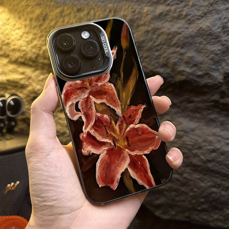 油絵ユリの花レトロ柄 Xiaomi Poco X7 X6 X - Phone Cases Drop Proof のレビューと価格