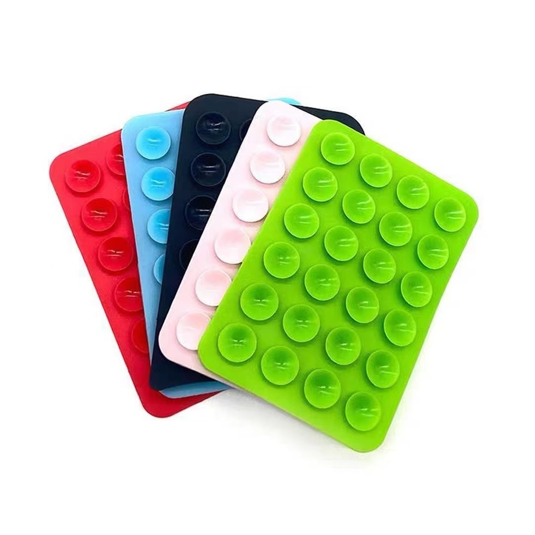 多機能シリコン吸盤式スマホホルダーパッド、吊り下げ式四角滑り - Phone Cases Case のレビューと価格