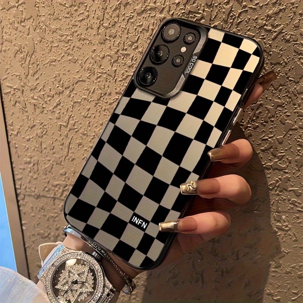 チェッカーボード柄スマホケース Samsung Galaxy - Phone Cases Hard のレビューと価格