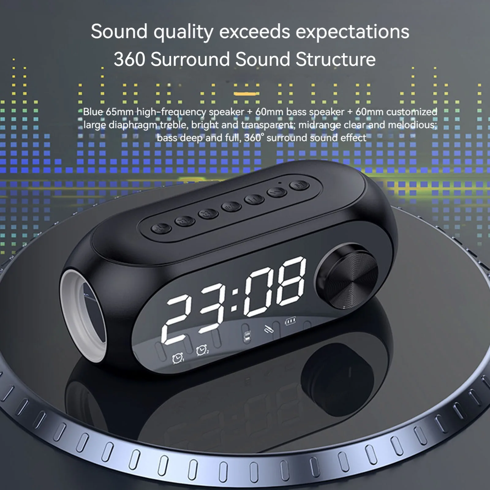 ワイヤレス Bluetooth スピーカー目覚まし時計ポータ - Phone Cases Big W のレビューと価格
