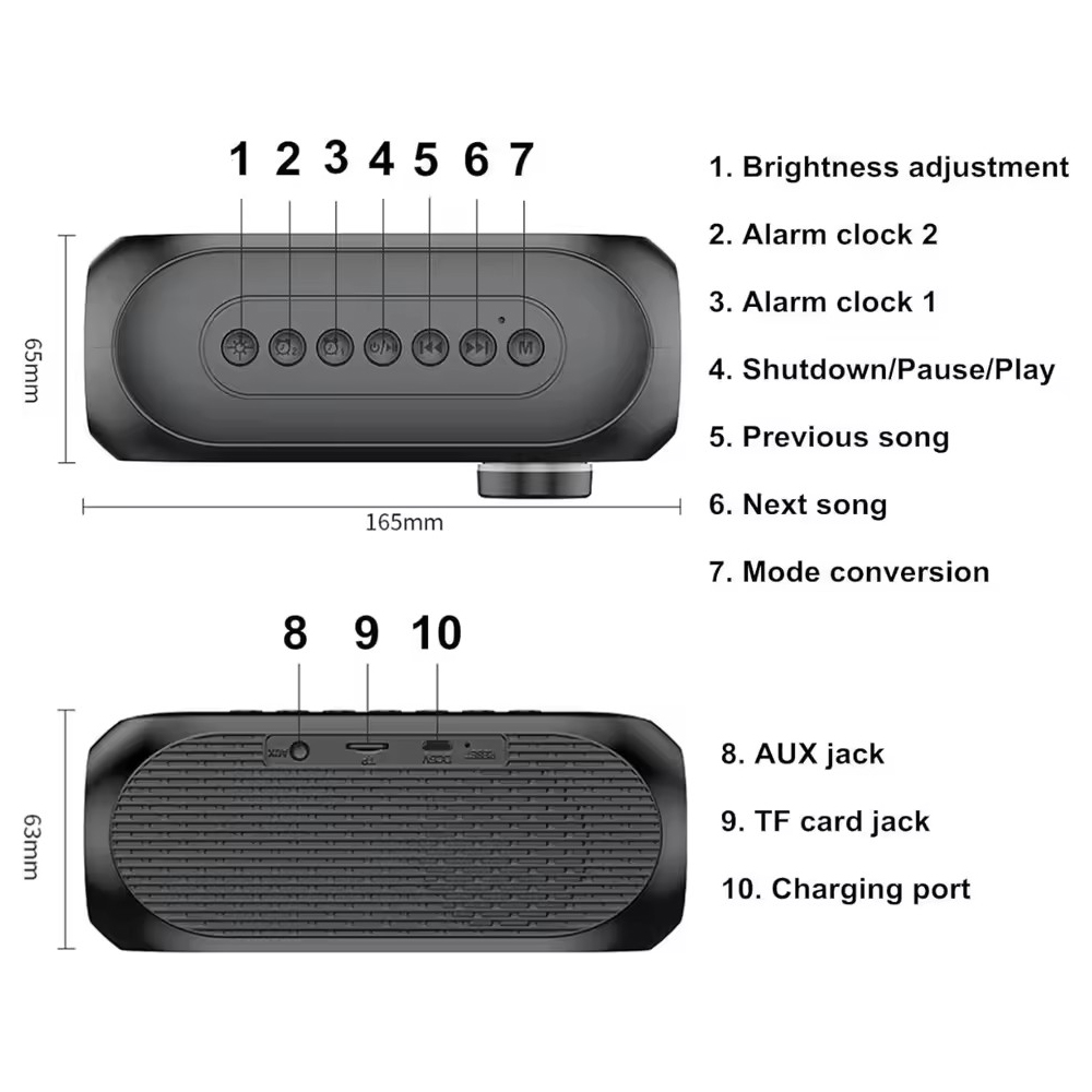 ワイヤレス Bluetooth スピーカー目覚まし時計ポータ - Phone Cases Big W のレビューと価格