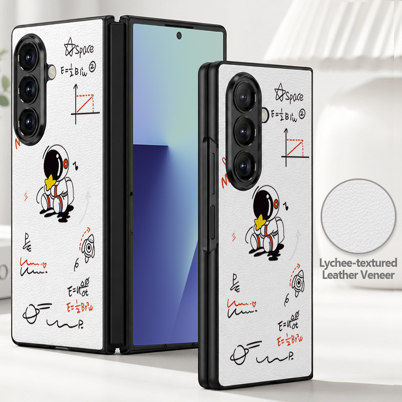 漫画風宇宙飛行士プリントPUレザー製スマホケース Samsu - Phone Cases Z Fold 4 のレビューと価格