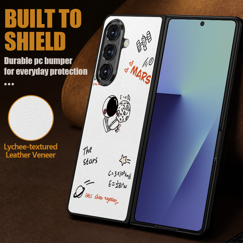 漫画風宇宙飛行士プリントPUレザー製スマホケース Samsu - Phone Cases Z Fold 4 のレビューと価格