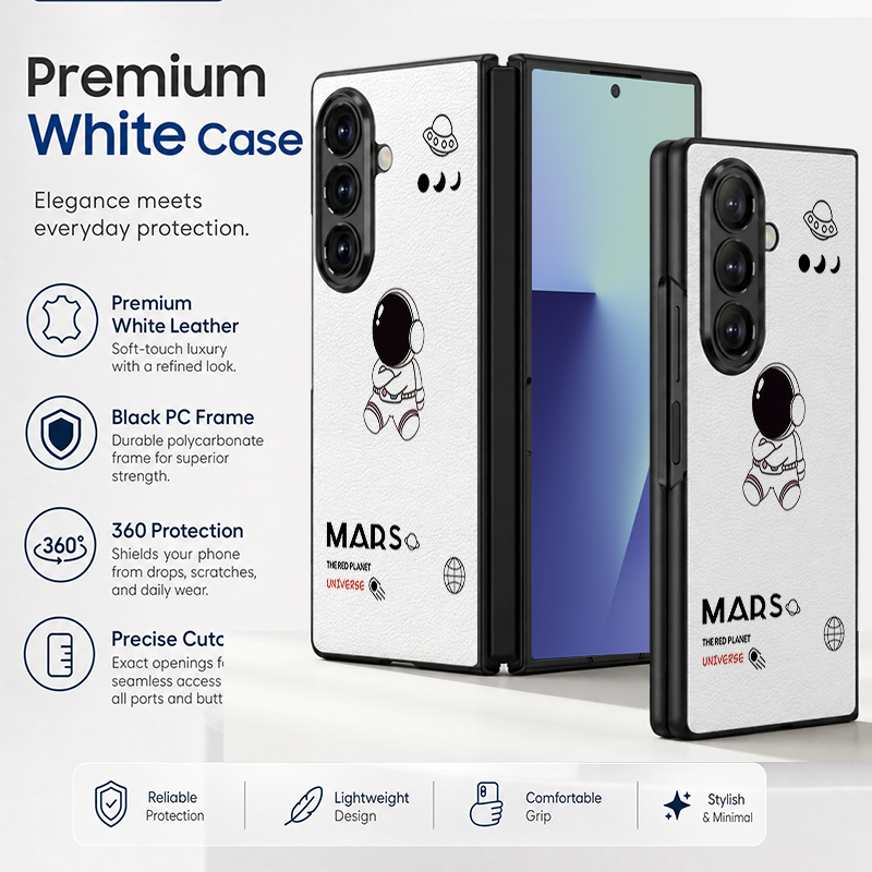 漫画風宇宙飛行士プリントPUレザー製スマホケース Samsu - Phone Cases Z Fold 4 のレビューと価格