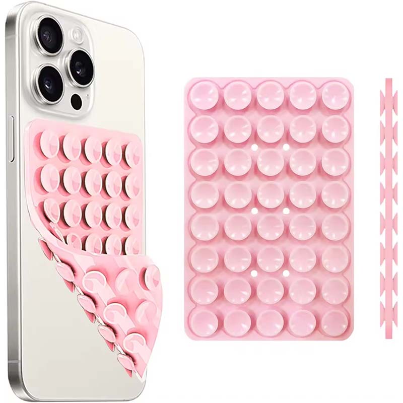 強力な両面ノーハンドグリップ付きシリコン吸盤式スマホスタンド - Phone Cases Case のレビューと価格