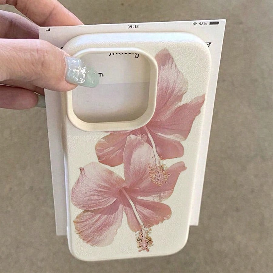 ピンクハイビスカス エレガントで高級感のあるスマホケース i - Phone Cases Drop Proof のレビューと価格